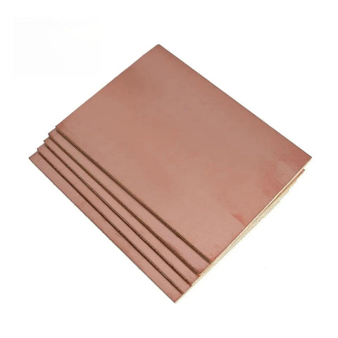 Stack of FR4 Single Sided Copper Clad PCB Board Kit 5x7 Cm and 10x15 Cm Copper Clad Laminate Plates for DIY Circuit Prototyping.