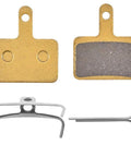 Brake Pads For Spark, Racer, Cityone, Mars, And Speedy Bicycles Rectangle BR01, 2 Pairs 4 Pads, V Brake Caliper Compatible, Durable Rubber Compound, Easy Install, shown with metallic compound pad, retainer clip, and pin.