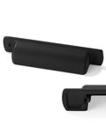 Six Pack Matte Black Cup Drawer Pulls 3 Inch Center To Center Cabinet Hardware, durable metal design for cabinets and drawers.