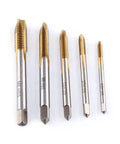 Grab This Premium M8 Metric HSS Thread Tap Kit With Forward Chip Ejection And Hard Coating For Rugged Repair Jobs And Serious Cutting Tasks That Need Top Tier Durability And Precision In Every Single Screw Operation, five-piece tap set