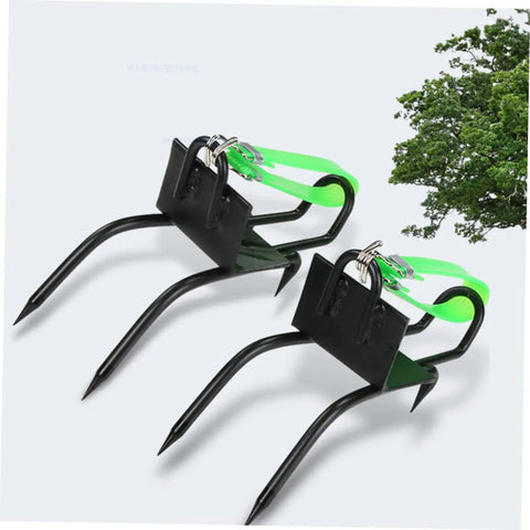 Pro Grade Tree Climbing Gear With Steel Gaffs And Non Slip Ankle Buckles for Arborists and Outdoor Adventurers on white background