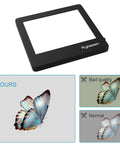 Ultra Thin Portable Slide Scanner With LED Light Panel 5 X 4 Inch, clear view comparison for photo slides quality