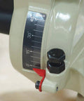 Close-up of angle adjustment dial on 10 Inch 15 Amp Compound Miter Saw With Beefy 4600 RPM Motor for precise cuts.