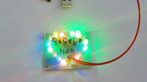 Beginner Soldering Practice Kit With Heart Shaped LED Display On A DIY Electronics Training Board Learn Soldering Skills Fast Noob Friendly Project Starter