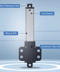 Beefy Mini Electric Linear Actuator 12V DC With Built In Limit Switch High Speed Low Noise Waterproof Outdoor Ready 6 Inch Stroke