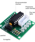 ULN2003 driver board for 5 Pack Geared Stepper Motors 28BYJ-48 5V With ULN2003 Driver Board, Dupont Wires And Ribbon Cables, Arduino Compatible