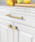 20 Pack 5 Inch Champagne Bronze Cabinet Pulls Heavy Duty Solid Kitchen Cabinet Handles For Cabinets And Drawers Champagne Gold Hardware For Bathrooms Built Tough Easy Install Rust Proof on white cabinet door