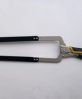 Heavy Duty 22 Inch Locking C Clamp With Swivel Pads For Woodworking And Welding Projects One Hand Operation Easy Release And Secure Soft Rubber Grip Durable Alloy Steel Construction For Long Lasting Use, alloy steel locking clamp