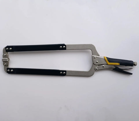 Heavy Duty 22 Inch Locking C Clamp With Swivel Pads For Woodworking And Welding Projects One Hand Operation Easy Release And Secure Soft Rubber Grip Durable Alloy Steel Construction For Long Lasting Use, alloy steel locking clamp