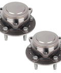 Rear Wheel Bearing Hub Assembly Fits Chevy Equinox And GMC Terrain 2018 Through 2021 Rear FWD 5 Lug With ABS 513441 Replacement For Rear Suspension On GM Vehicles, showing two hubs.