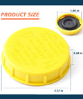 Brake Fluid Reservoir Cap Replacement For Subaru BRZ Crosstrek Forester Impreza Legacy Outback WRX STI shown with dimensions
