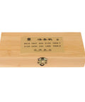 Pro Grade Watch Mainspring Winder Set For Movement Models 9015 1847 899 in closed wooden storage box