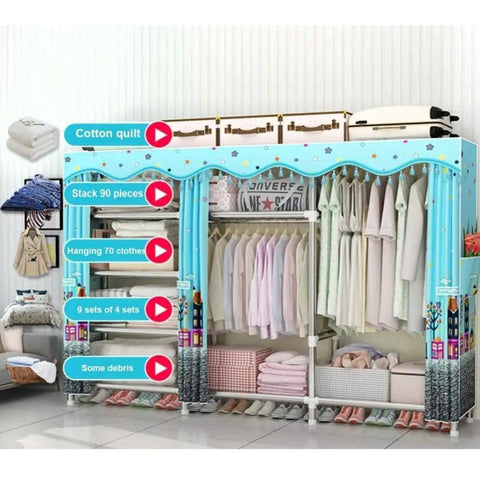 Straight Up Heavy Duty Portable Closet Organizer With Sturdy 25Mm Steel Pipe Frame And Waterproof Fabric Layer For Big Time Spacious Clothes Storage And Simple Setup