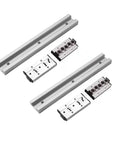 Rock Solid Dual Axis Linear Guide Rail Kit Featuring Sgr10 Two PC 44 Inch Sturdy Rails Paired With Four Ball Bearing Slider Blocks.