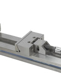 Precision Modular Tool Vise Featuring Rock Solid Grip And Hella Precise Jaw Capacity For Heavy Duty CNC Milling and Manual Machining Operations Compact Footprint Design.