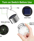 Components of Solar Outdoor Lights Decorative 12 Pack Hanging Garden Lights Waterproof Solar Powered Globe Cracked Glass Ball Lanterns