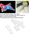 20 Sets Control Horns Clevis Kit With Rudder Angle For RC Airplane And Electric Aircraft Durable Plastic Reusable 1mm Clevis Pins And Screws