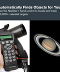 NexStar 90SLT Mak Totally Portable Computerized Telescope with Star Locating, hand control, and a view of Saturn.