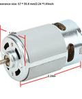 Beefy Electric Gear Motor RS 550VC 7527 DC 12 to 24V cordless hand drills size details
