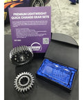 Lightweight Quick Change Gear Set For High Horsepower Cars With Big Tires, 11 Teeth, 22-27 Teeth, 8620 Alloy Steel, REM Polished Finish