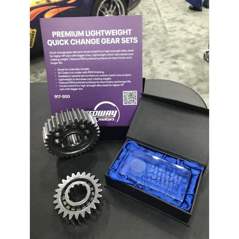Dope Lightweight Quick Change Gear Set 30 16/26 Teeth For Crate Engines And High HP Builds 10-Spline Gears Cut Rotating Weight 8620 Alloy Steel Construction With REM Polished Surface To Reduce Friction And Prolong Gear Life