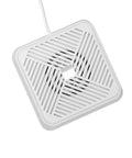 Ultra Compact Portable USB Dishwasher For Kitchen Sink, White Ultrasonic Cleaner top view with USB cord for easy counter use.