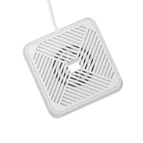Ultra Compact Portable USB Dishwasher For Kitchen Sink, White Ultrasonic Cleaner top view with USB cord for easy counter use.