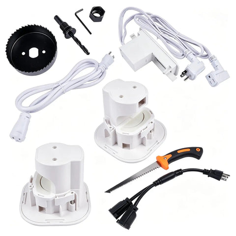 In Wall TV Cable Management Kit For DIY Cord Hider Includes Circle Saw Drill Attachment And Drywall Hand Saw Hardware