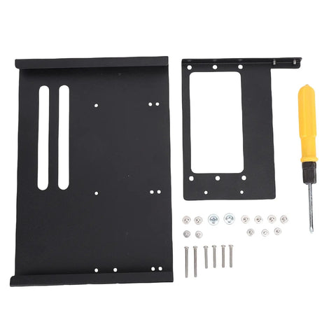 Portable USB4 EGPU Dock Expands PCIe 16X Slot For Gaming Laptops With One Meter Cable And SFX Bracket parts with screws and screwdriver.