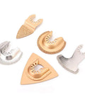 Five Piece Cemented Carbide Oscillating Saw Blades For Wood Plastic Hole Cutting Universal Fit Durable Multi Tool Blades Set