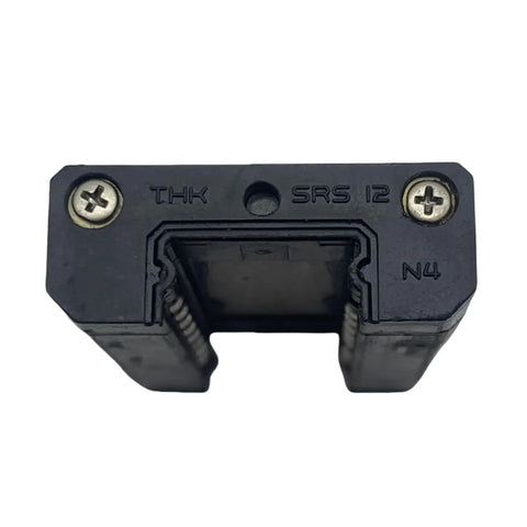 Close-up of SRS12 Linear Guide Block Kit For CNC Machines showing SRS12M1UU rail details and screws.