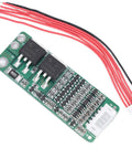 Top Shelf 5S 18650 Battery Charge And Discharge BMS Protection Board with sensor tabs and wiring connections.