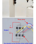 Vertical Axis Wind Turbine Kit With Three Phase Permanent Magnet Generator For Home DIY wiring and diode assembly guide