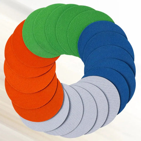 20 Pcs Premium Self Adhesive Sanding Discs With Flocking Back For Automotive Deburrs And Blending Hook Loop Circular Pads For Polishing Grit 3K To 10K Abrasive Paper Tool
