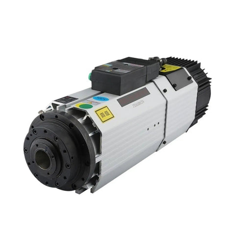 9KW ISO30 CNC Spindle Kit With Automatic Tool Changer Air Cooled Spindle Motor VFD Inverter 220V And 380V. Close-up view.