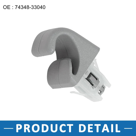Must Have Replacement Sun Visor Hook Clip 74348 33040 For Toyota Camry 2007 2017 Set Of 2 Durable Plastic Car Interior Accessory