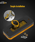 20 Pack 4 Inch LED Rectangular Side Marker Clearance Lights With 8 LEDs Per Light, showing amber light and mounting screws.