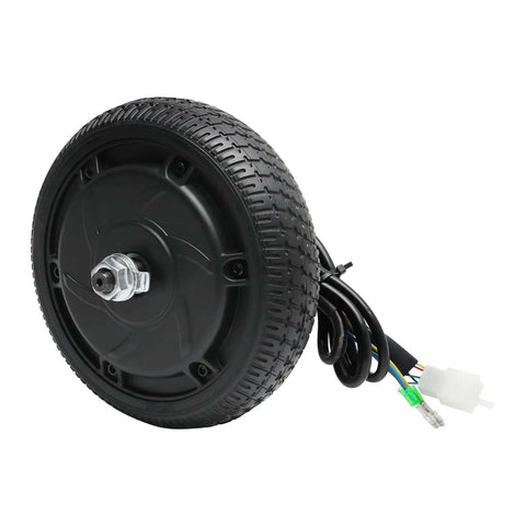 24V 250W Gearless Brushless Hub Motor With 6.5 Inch Solid Tire Wheel for Scooter Ebike Toy Car and Mini Car Replacement High Speed