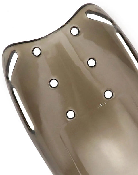 Close-up of Metatarsal Guard For Safety Footwear, Built Tough Polycarbonate Shield For Metatarsal Protection, top view