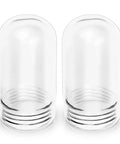 2 Pack Shatterproof Light Bulb Covers Vapor Tight Ceiling Fixture Shields Compatible With 31900 Walk In Fridge and Kitchen Hoods, 6.7 x 3.4 inches.