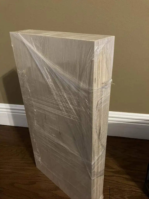 Top Tier Baltic Birch Plywood Sheets, 1/8 Inch Thick, Smooth BB Grade Face, CNC Router And Engraving Ready, packed in plastic.