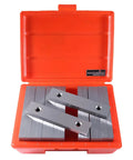 Precision Machinist Parallel Sets Eight Pairs One Half Inch Thick Six Inch Long Alloy Steel Parallels For Layout And Setup Pro Grade Tooling With Five Sixteenths Inch Holes And Three Eighths Inch Holes EG06 0428 in orange case