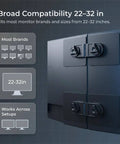 Two Pack Magnetic Monitor Bracket For All Computer Monitors Curved And Flat Screens Snap On Magnetic Connection Tool with branding