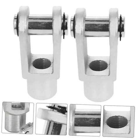 Y Shape Air Cylinder Connectors Clevis End 2 Pack For Easy Installation Industrial Quick Fittings For Pneumatic Systems And Mechanical Applications For Heavy Duty Use, carbon steel