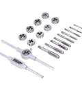 Zoeyilan 20 Piece Tap And Die Set Tool Steel Thread Repair Kit For Car Auto Body Diy Aluminum Cast Iron M3 To M12 Sizes With Storage Box, taps and dies