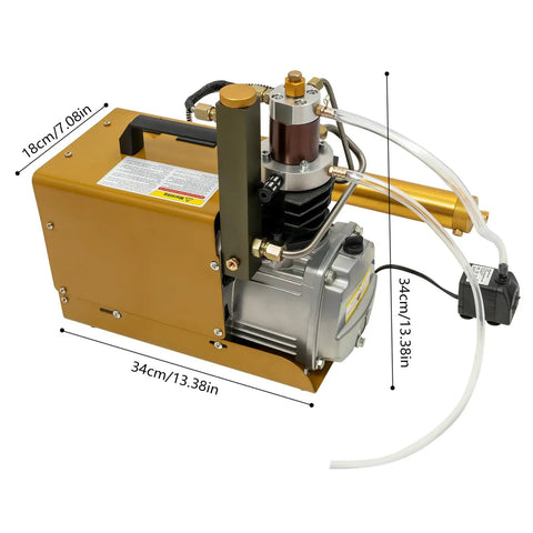 Portable PCP Air Compressor 30MPa High Pressure Air Pump With Digital Control. Durable Copper Motor For Scuba Tanks, Paintballs, Tire Inflation. Ideal For Divers And Industrial Testing. Heavy Duty Steel Shell Built To Last. Reliable Compression Power.