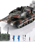 Beast Mode RC Tank With 360 Degree Turret 2.4GHz Remote Smoke Sound And Lights Auto Demo Fires 2000 Plus Water Bullets accessories