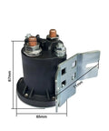 Heavy Duty 200 Amp DC Motor Contactor Switch Relay For 24V Electric Stacker Forklift Tail Plate Oil Pump Start System side view with dimensions.