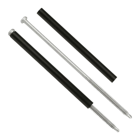 Heavy Duty 7 Inch Gutter Screws 10 Pack With Black Ferrule Rust Resistant Coating Rock Solid Roofing Fasteners For Sagging Gutter Easy Install Hangs Tough Through Harsh Seasons