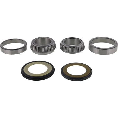 Beefed Up Steering Stem Bearing Seal Kit For Kawasaki Includes Upper And Lower Tapered Bearing Sets With Cup And Cone Seals